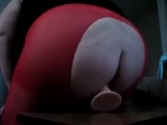 That sex toy on the table is just likewise large for this granny